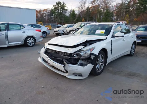 2014 Infiniti Q50 Premium from USA, damaged, VIN JN1BV7AR0EM701222